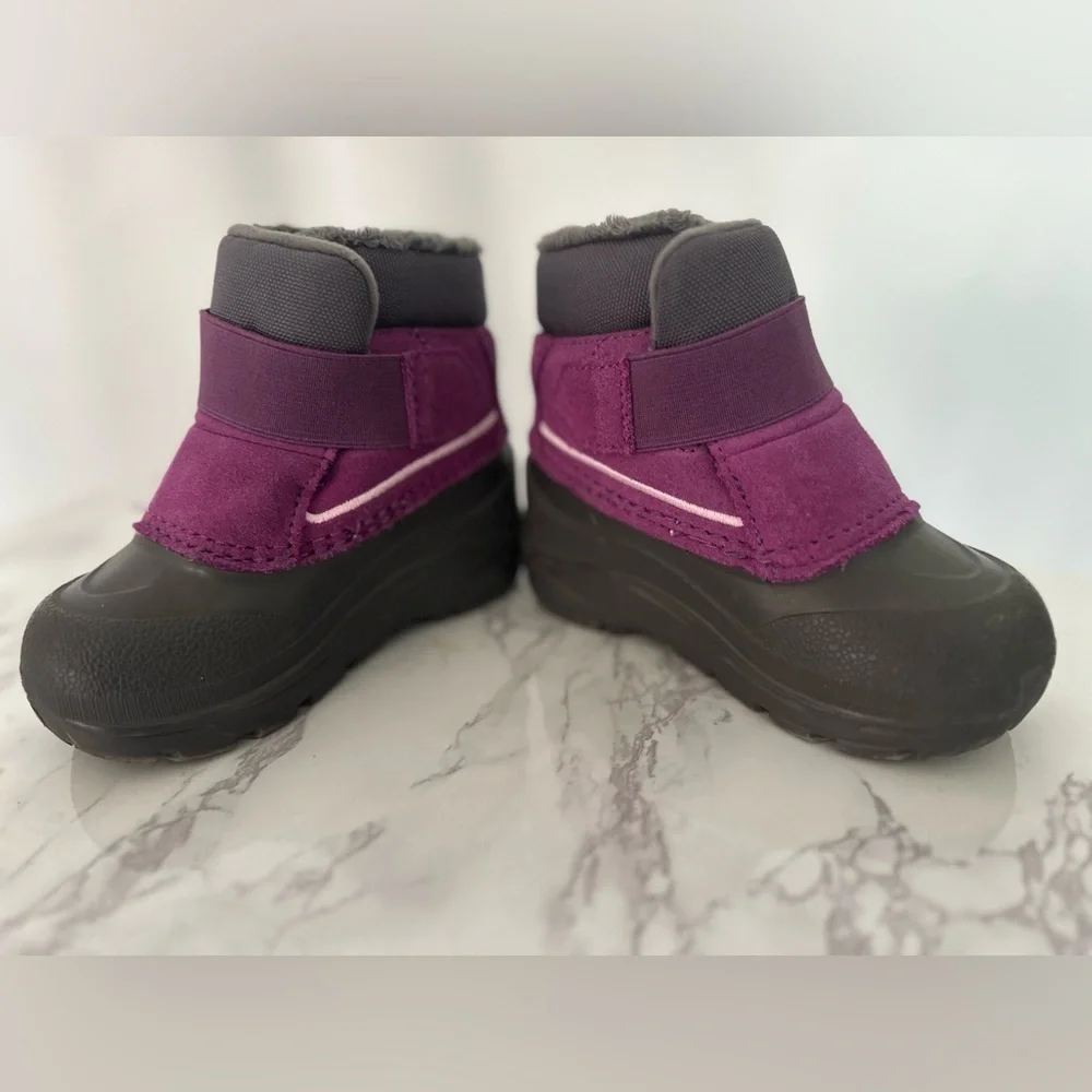 The North Face Purple/Gray Waterproof Girl Boots (SH85)